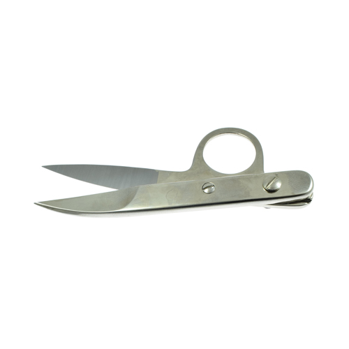 Tijeras Rasahilos con Punta Curva de Acero (Made in Italy)