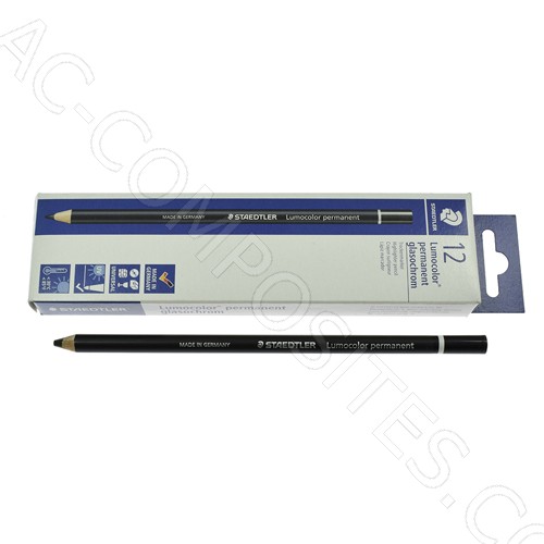 Staedtler Black Permanent Pencil (12 PCS)