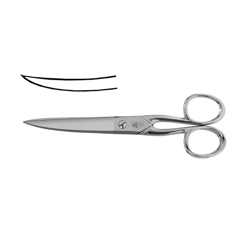 Embroidery Scissors 15.2cm (6"), Curved Blades - Made in Italy (FENNEK)