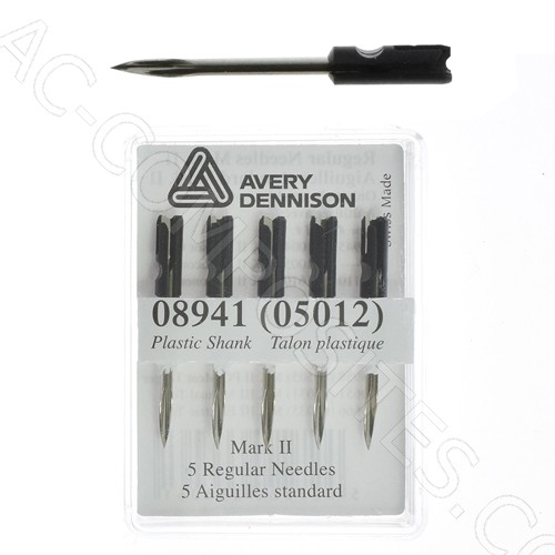 Standard Needle for MKII, MKIII -  Box 5pcs (plastic base) - 33,6mm Ø 1,9mm # 08941 (AVERY DENNISON)
