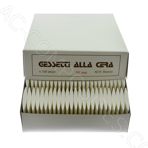 Tailor's Wax Chalks - WHITE - (100 pcs) - Made in Italy