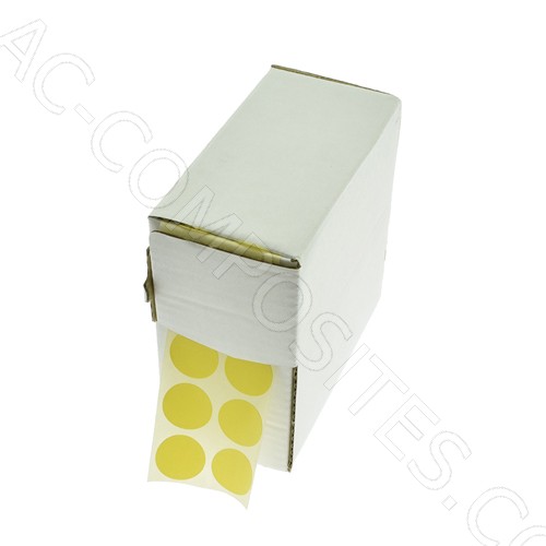 Defect Identification Sticker Ø 1,5 cm - YELLOW (3000 Pcs)