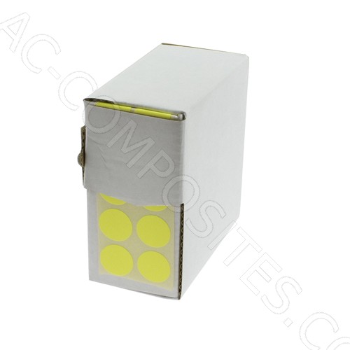 Defect Identification Sticker Ø 1,5 cm - FLUORESCENT YELLOW (3000 Pcs)