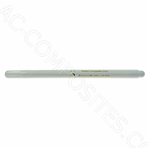 Water Erasable Pen (White) for Fabric and Leather