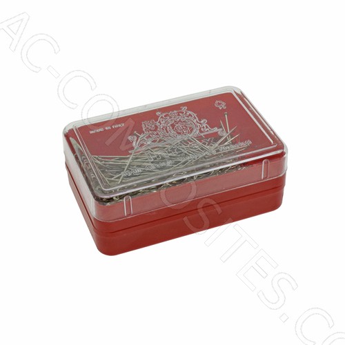 Nickel-Plated Steel Pins 30X0,6 mm (25 gr) - Made in Italy