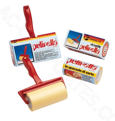 "PULIRELLA SUPER" Roller adhesive paper with refill - Made in Italy