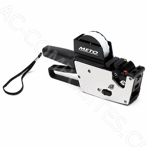 2207 PA METO | Metal Labeler - 3 Fixed Characters, 4 Progressive - Labels 22x12