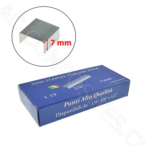 Staples BATES L19-1/4" - 7 x 11 mm (5000 Pcs)
