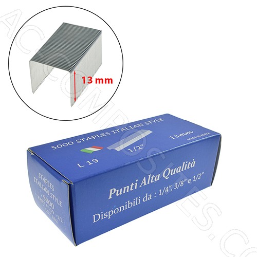 Heftklammern BATES L19-1/2" - 13 x 11 mm (5000 Stk)