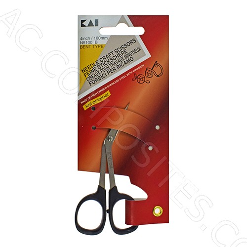 4" (10 cm) Stickereischere, Gebogene Form KAI # N5100B