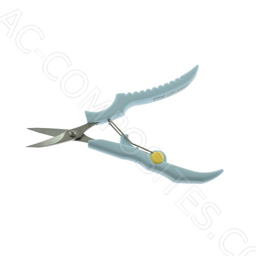 4-1/2" Embroidery Scissors, Curved Blades, Blue (ANCOR)