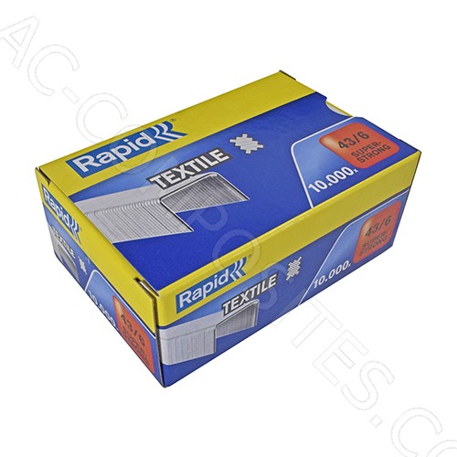 43/6 RAPID | Agrafes 6x10 mm (10 000 pcs/boîte) (Original)