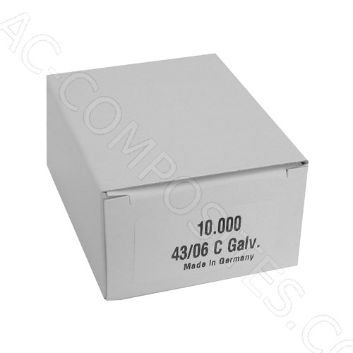 43/6 RAPID | Staples 6x10mm (10,000 pcs/box)