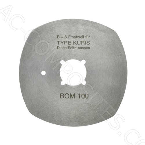 Cuchilla 4 Lados Ø 100 mm (Exterior), Ø 22 mm (Interior) KURIS BOM 100, 101 # 16022 (Made in Germany)