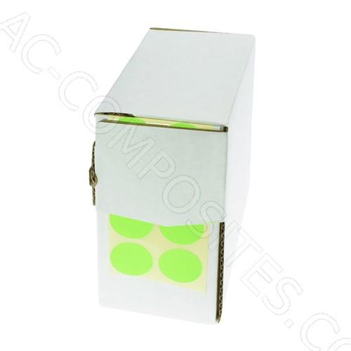 Defect Identification Sticker Ø 1,5 cm - FLUORESCENT GREEN (3000 Pcs)
