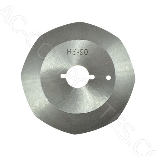 8-Sided Ø 90mm Blade for RSD-90 Round Knife Cutting Machines 