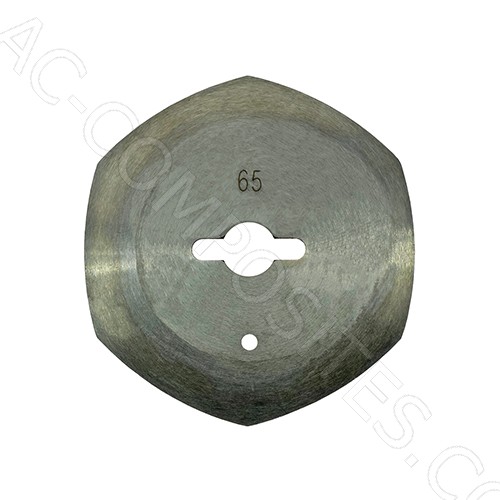 Ø 65mm 6-Sided Blade for Rotary Cutting Machines YUCHENGTECH YJ-65