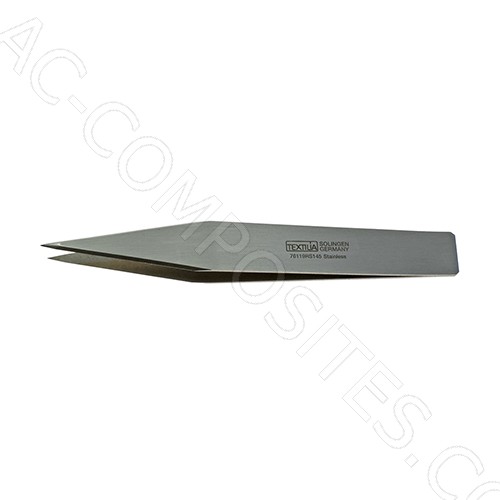 Tweezers 15 mm, Sharp Edge Textilia # 76119.RS.145