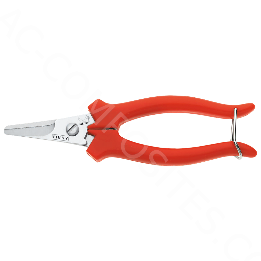 766714 Finny Classic KRETZER |  Foarfecă Dințată din Oțel Inoxidabil cu Mâner din Plastic – 14 cm (5.5"), Cap de Tăiere Compact