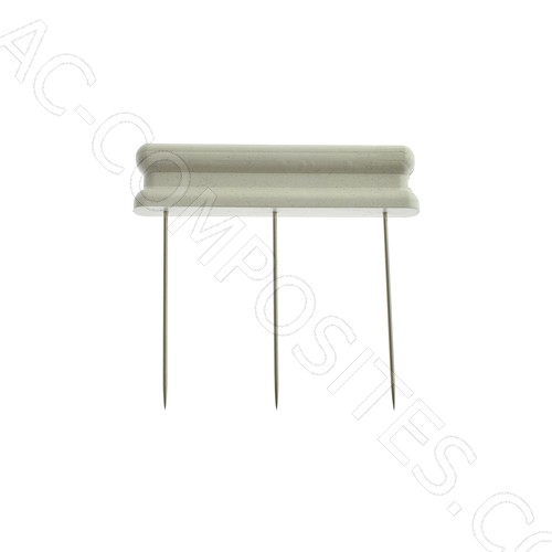 Needle Bar Featuring 3 Aligned Needles, Ø 0.9x40mm in Length