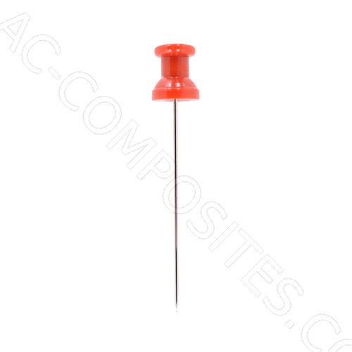Plastic Head Pin 60mm, Ø 1mm (Made in Italy)