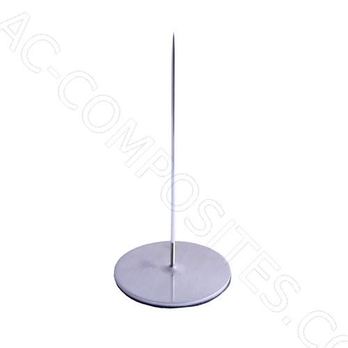SPILLONE BASE METALLO 30 mm, LUNGHEZZA 65 mm - Ø 1 mm CON FELTRO