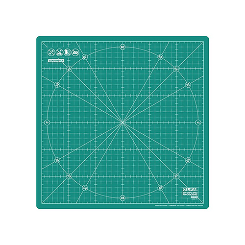 RM-30X30-RC (OLFA) | 30x30cm Rotating Cutting Mat with 360-Degree Rotation Feature