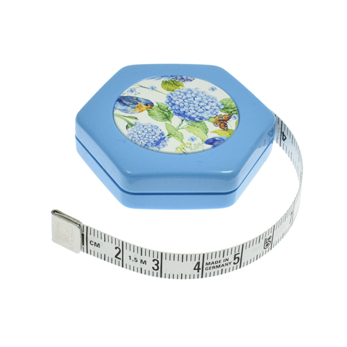 Roller Tape Measure cm/inch, 10mm x 150cm (60") HEXAGON