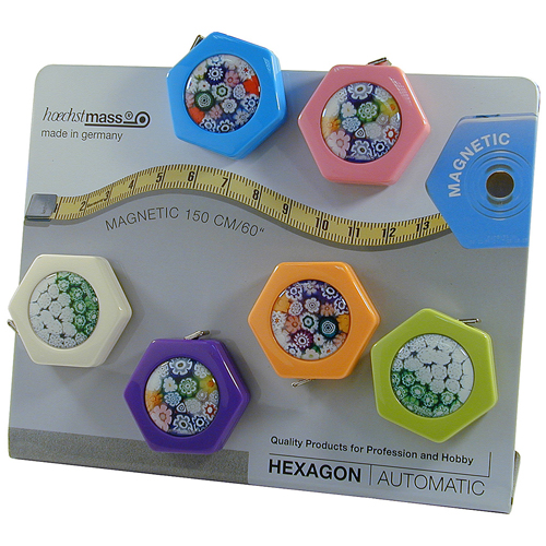 Ensemble de 20 Mètres à Ruban Rétractables de Tailleur HEXAGON + Display