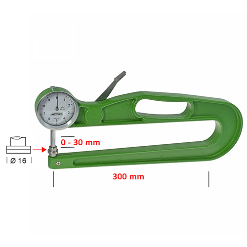 Thickness Gauge 0-30mm, 0.1mm - Length 300 mm