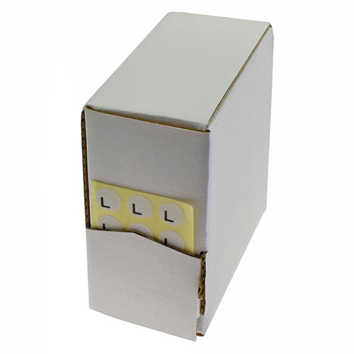 [B341/L] Etichete Adezive pentru Mărime L – Ø 1 cm (5000 Bucăți)