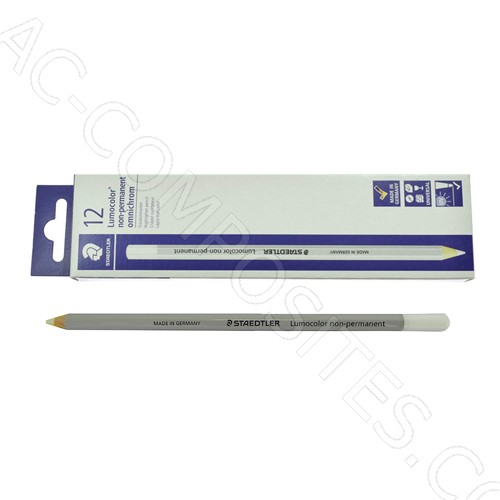 [B331/1] STAEDTLER 108-0 | Lumocolor Non-Permanent Water-Soluble Dry Marker, White (12 pcs)