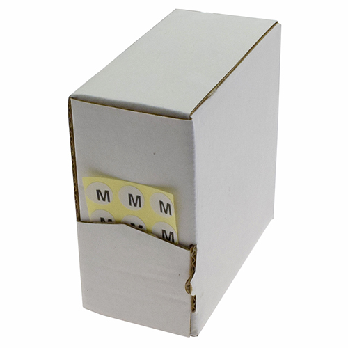 [B341/M] Etichete Adezive pentru Mărime M – Ø 1 cm (5000 Bucăți)