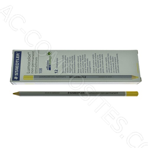 [B331/2] Staedtler Yellow Water-Soluble Pencil (12 PCS)