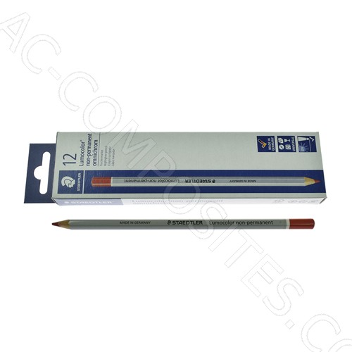 [B331/3] Staedtler Red Water-Soluble Pencil (12 PCS)