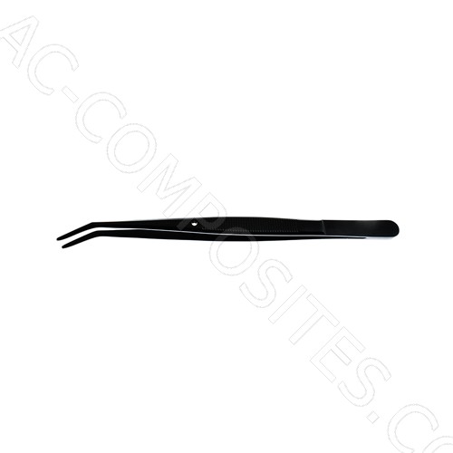 [145/N] Black Elbow Tweezers # TWE6-B