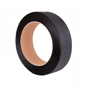 [28777] Fita de Arquear de Plástico Preto PPL para Uso Manual – Comprimento 2000m, Largura 15mm