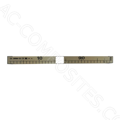 [B113] Riglă de Banc din Lemn 100 x 2,0 x 2,5 cm (Made in Italy)