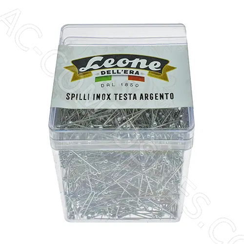 B12 | Silver Head Pins Ø 0,60 mm for Shirts (Made in Italy)