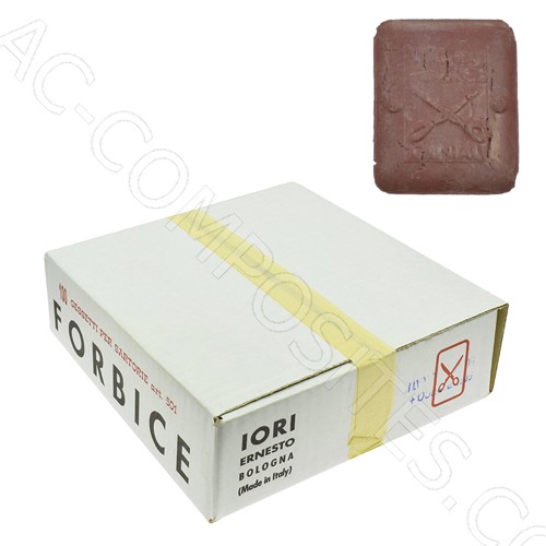 [B123/2] Tizas de Arcilla - ROJAS - "FORBICE" (100 uds) (Made in Italy)
