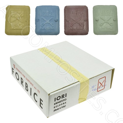 [B124] GESSI ARGILLA COLORI ASSORTITI (100 PZ) (FORBICE)