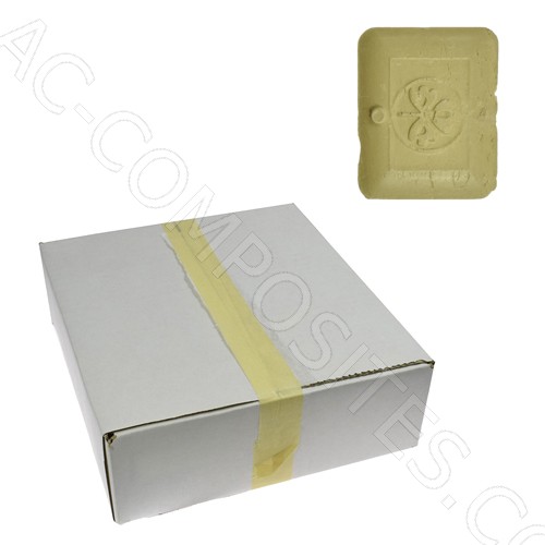 [B125/1] Clay Chalks - YELLOW - "TRIFOGLIO" (100 pcs) (Made in Italy)