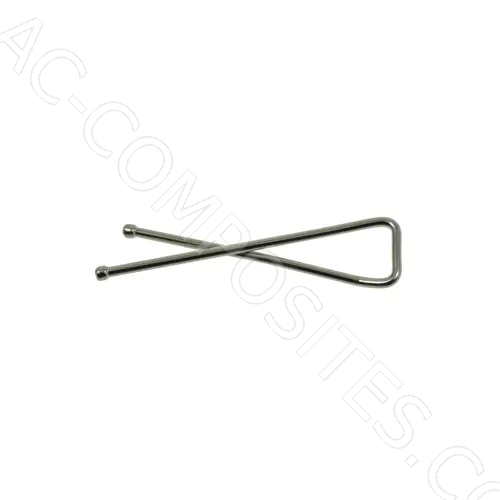 [B13/1] Clips de Latón Niquelado para Camisas, 34mm (10.000 pcs/caja) - Made in Italy