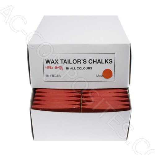 [B133/2] Tizas de Cera para Sastre - ROJAS - (48 uds.) - Made in Italy