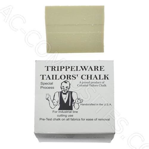 [B141] Trippleware Giz de Alfaiate de Cera, 32 Peças - Branco