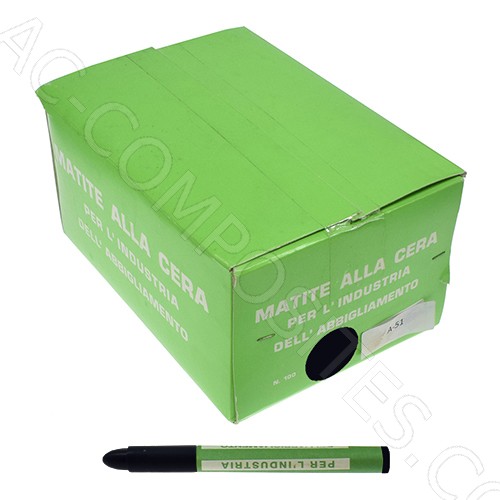 [B145/5] Schwarze Wachsmine für Schneider # A/51 (100 Stk./Packung) - Made in Italy