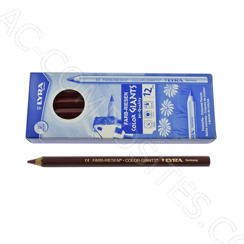 [B149/4] 3940027 LYRA Farb-Riesen | Sechskant-Farbstift, Rot, Ø 10 mm, Mine Ø 6,3 mm (12 Stk)