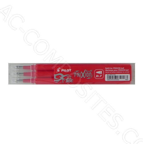 [B347/4] REFILL PILOT FRIXION 0,7 ROSSO (3 PZ)