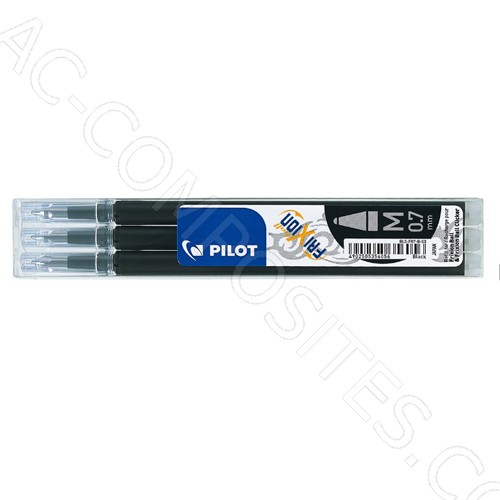 [B347/5] REFILL PILOT FRIXION 0,7 NERO (3 PZ )