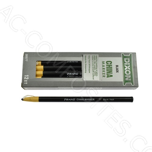 [B179/2] Self-Sharpening Black Wax Pencils (12 Pcs)